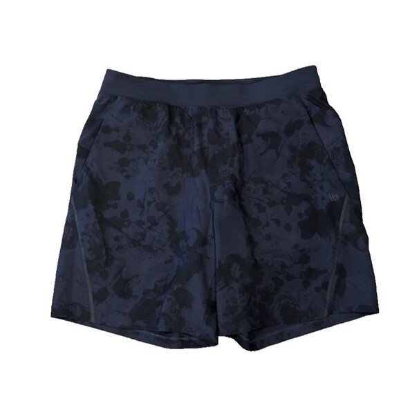 VRST Men's Athletic Shorts Medium Dark Blue Camo 7" Inseam w/ Liner & Drawstring - Picture 1 of 8